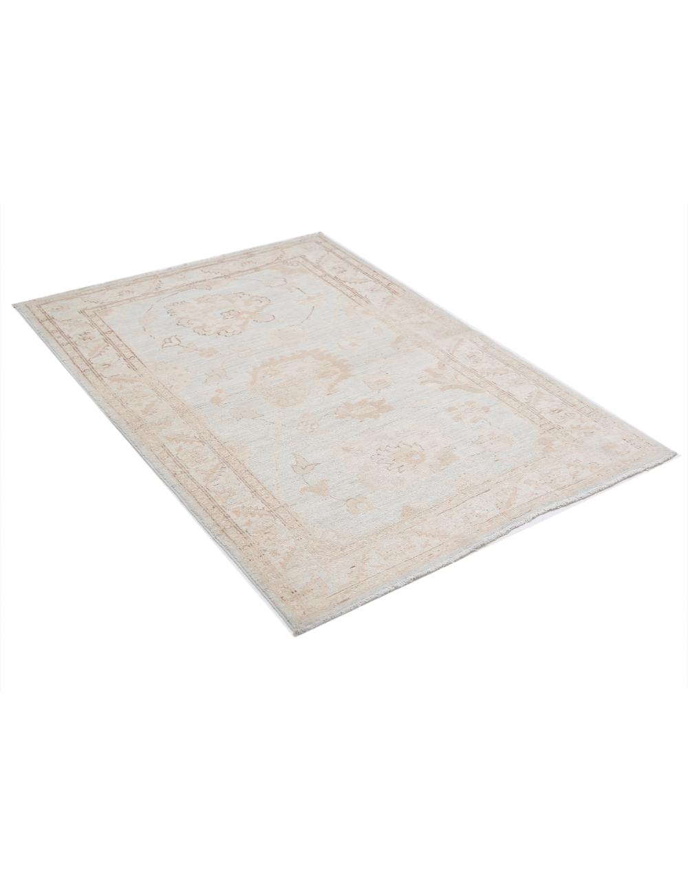 Hand Knotted Serenity Wool Rug - 3'2'' x 4'7'' Arteverk Arteverk Rugs