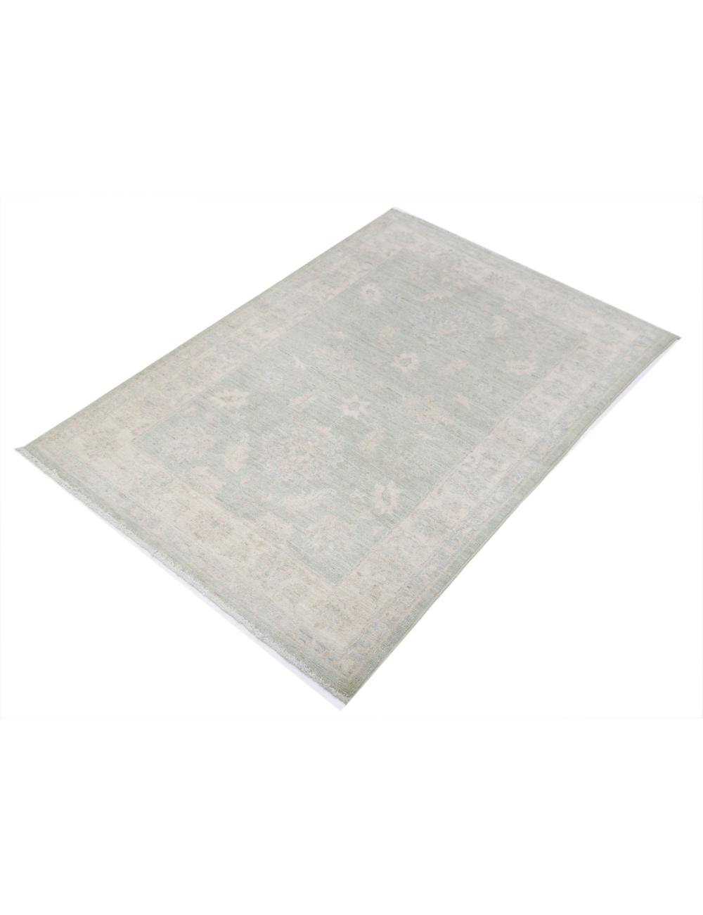 Hand Knotted Serenity Wool Rug - 3'1'' x 4'7'' Arteverk Arteverk Rugs