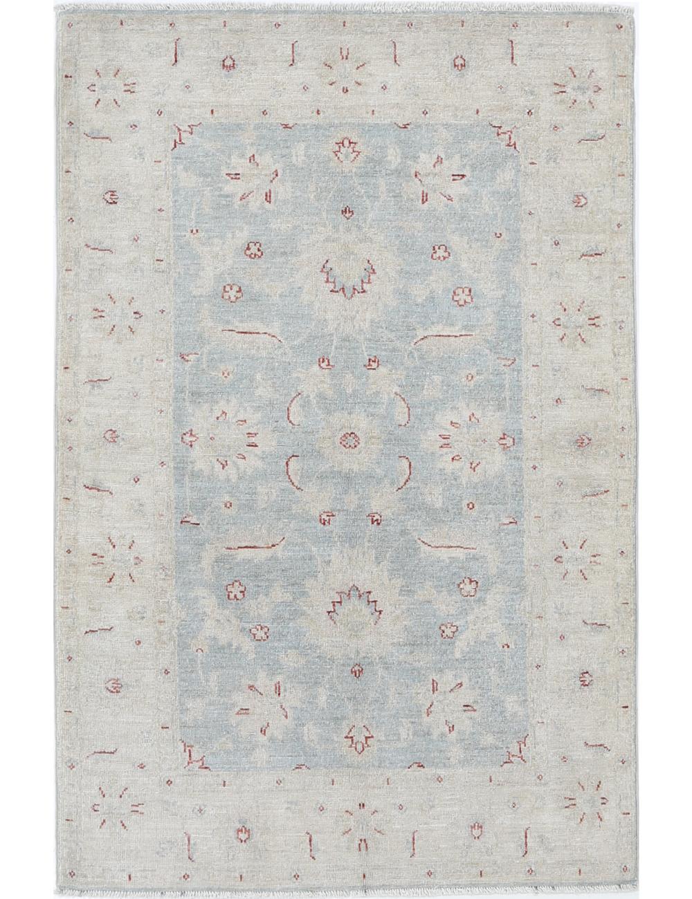 Hand Knotted Serenity Wool Rug - 3'2'' x 4'11'' Arteverk Arteverk Rugs