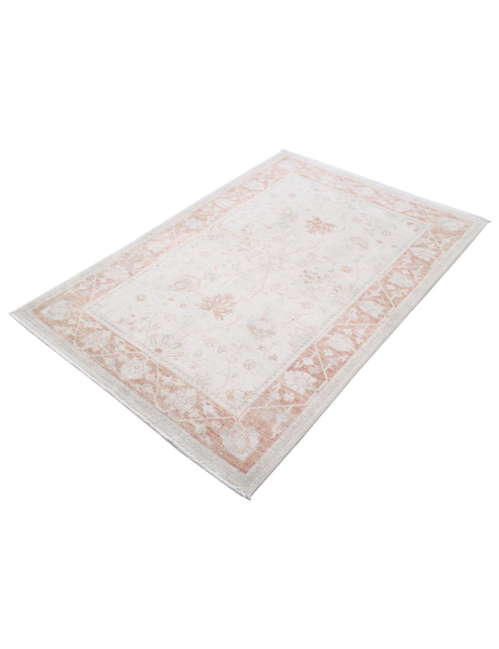 Hand Knotted Serenity Wool Rug - 3'10'' x 5'9'' Arteverk Arteverk Rugs