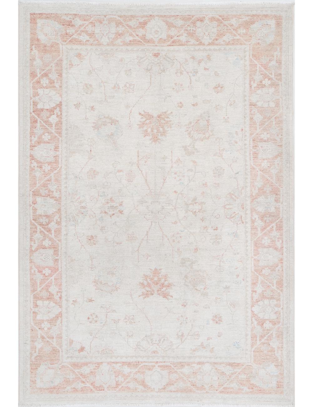 Hand Knotted Serenity Wool Rug - 3'10'' x 5'9''
