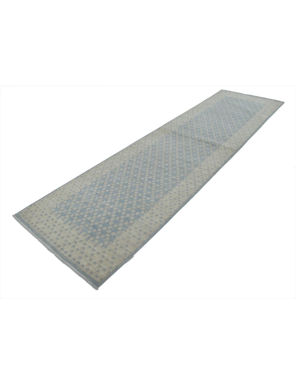 Hand Knotted Fine Serenity Wool Rug - 2'11'' x 11'0'' Arteverk Arteverk Rugs