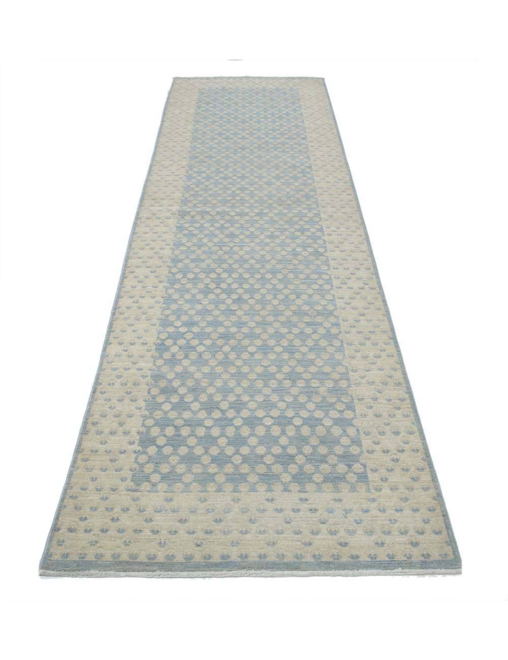 Hand Knotted Fine Serenity Wool Rug - 2'11'' x 11'0'' Arteverk Arteverk Rugs