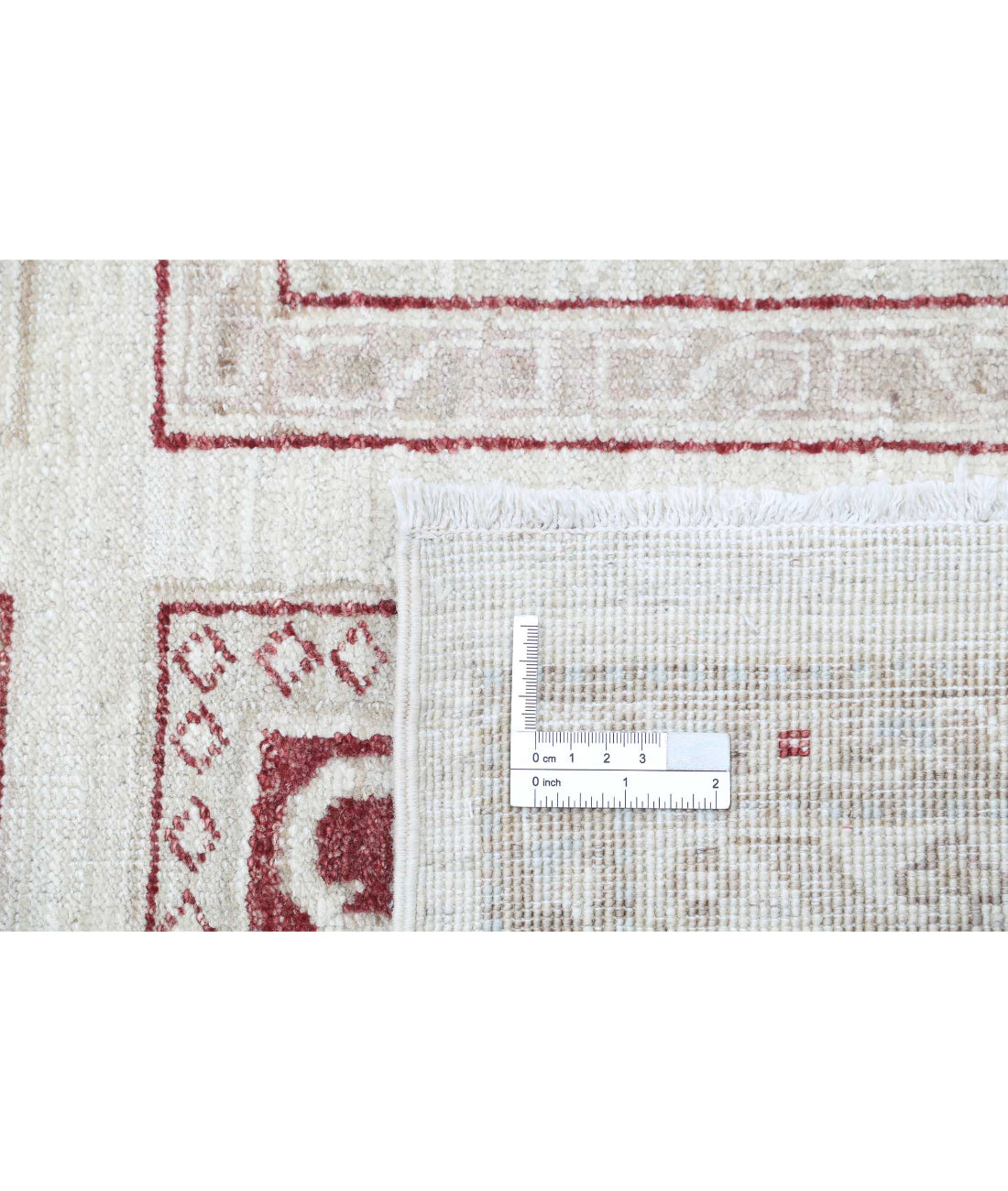 Hand Knotted Serenity Wool Rug - 8'1'' x 11'2'' 8'1'' x 11'2'' (243 X 335) / Ivory / Red