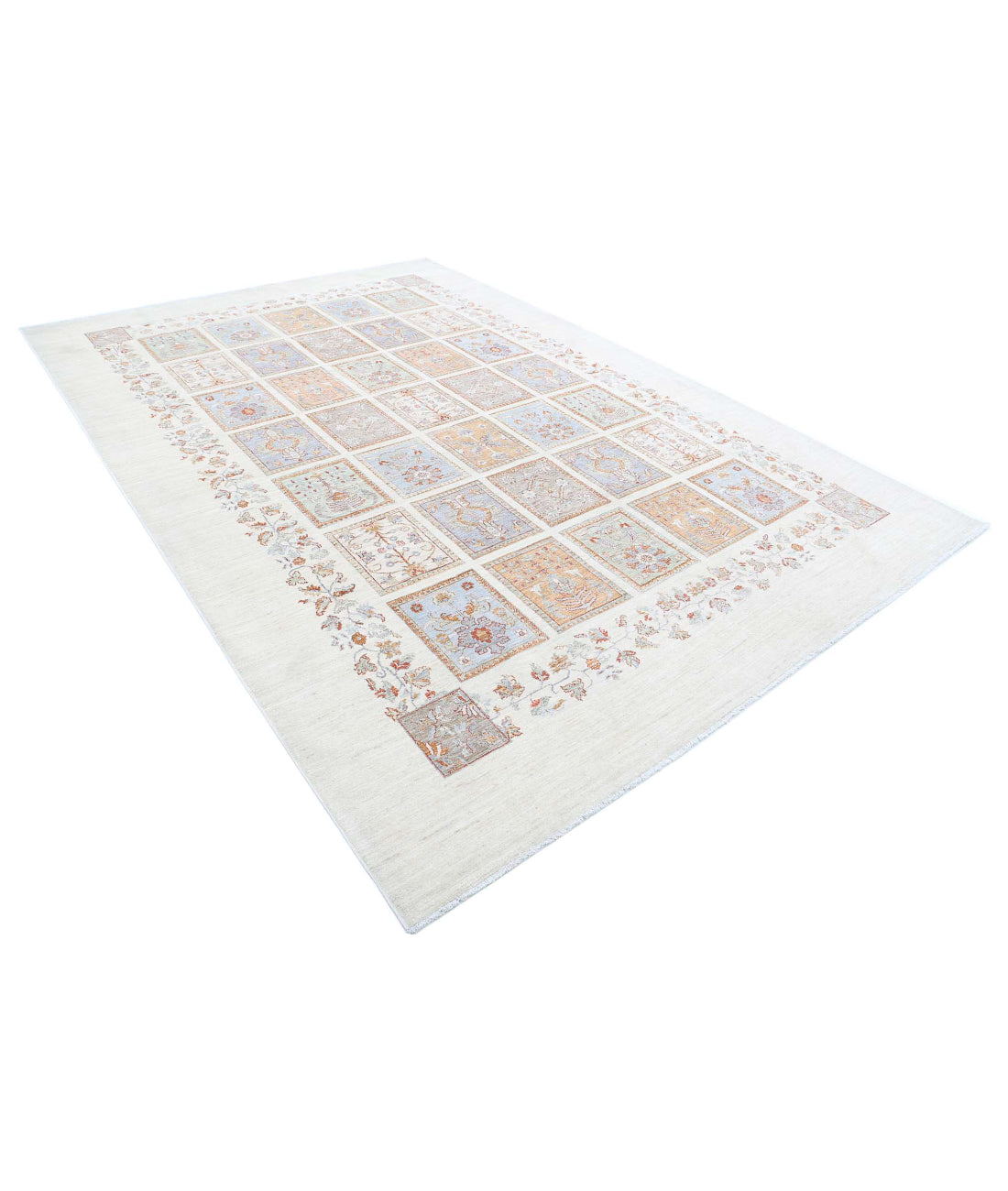 Hand Knotted Serenity Wool Rug - 8'1'' x 11'10'' 8'1'' x 11'10'' (243 X 355) / Ivory / Grey