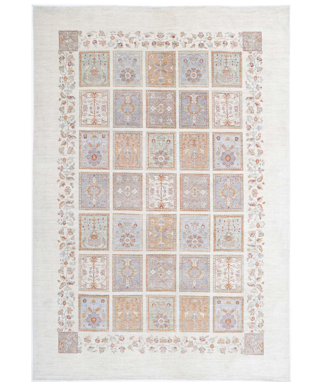 Hand Knotted Serenity Wool Rug - 8&#39;1&#39;&#39; x 11&#39;10&#39;&#39; 8&#39;1&#39;&#39; x 11&#39;10&#39;&#39; (243 X 355) / Ivory / Grey