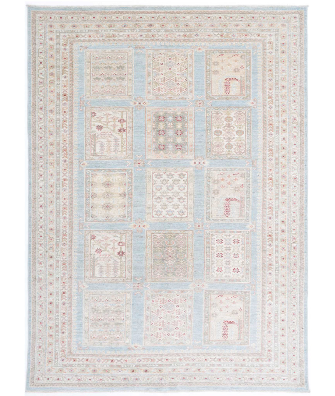 Hand Knotted Serenity Wool Rug - 5&#39;7&#39;&#39; x 7&#39;11&#39;&#39; 5&#39;7&#39;&#39; x 7&#39;11&#39;&#39; (168 X 238) / Blue / Ivory