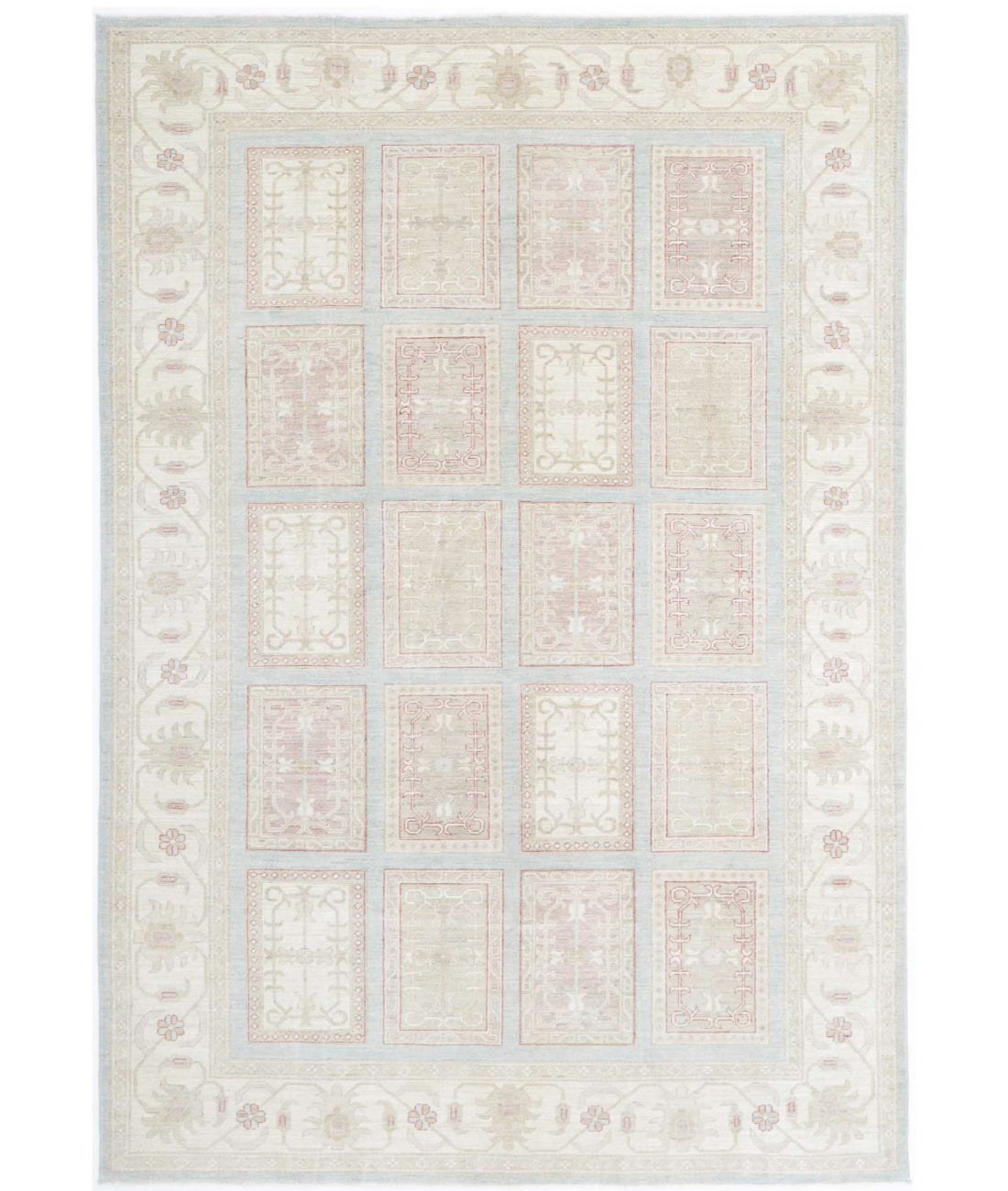 Hand Knotted Serenity Wool Rug - 6&#39;8&#39;&#39; x 9&#39;8&#39;&#39; 6&#39;8&#39;&#39; x 9&#39;8&#39;&#39; (200 X 290) / Blue / Ivory
