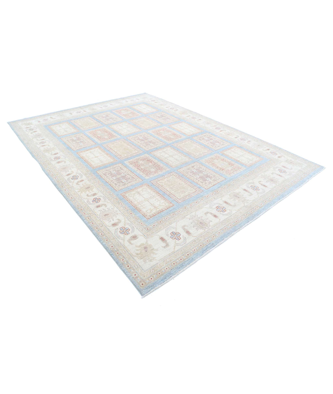 Hand Knotted Serenity Wool Rug - 8'1'' x 10'11'' 8'1'' x 10'11'' (243 X 328) / Blue / Ivory
