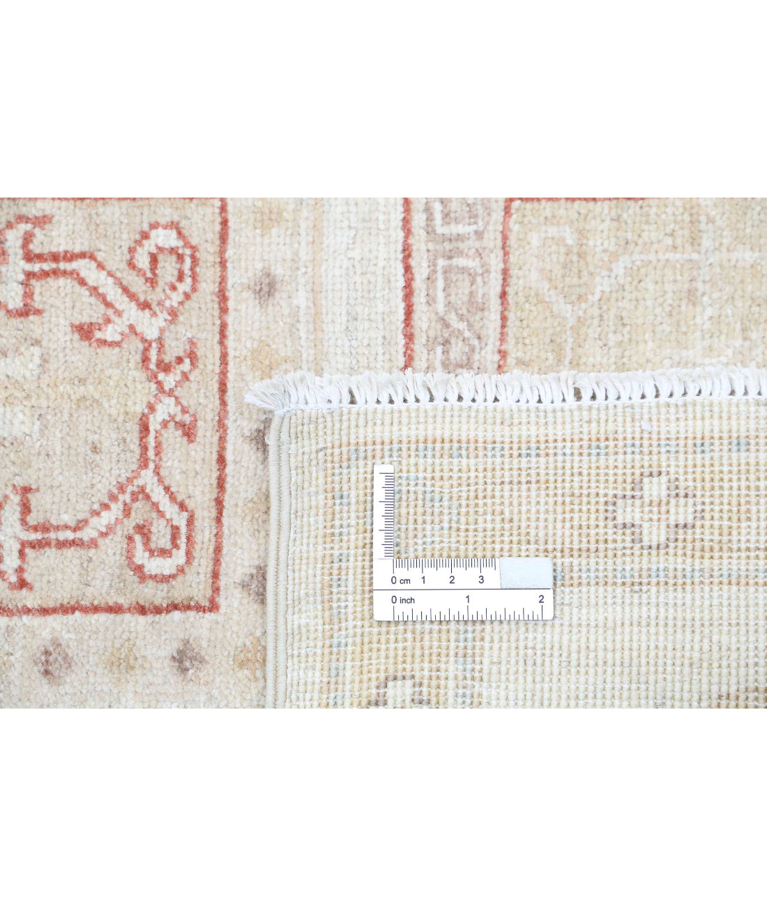 Hand Knotted Serenity Wool Rug - 5'6'' x 7'11'' 5'6'' x 7'11'' (165 X 238) / Ivory / Red