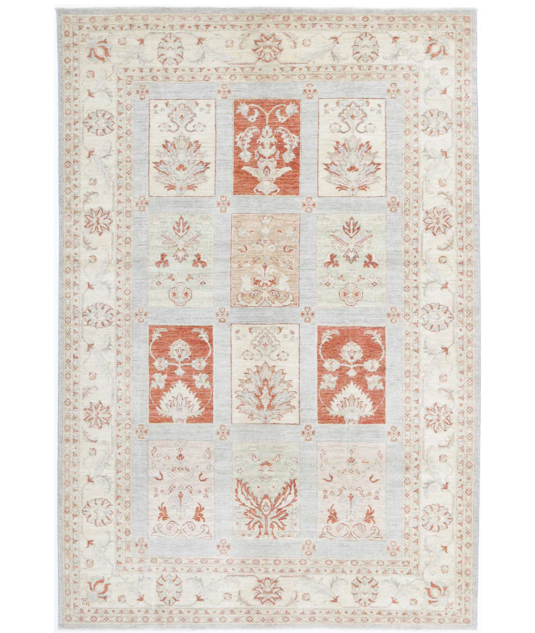 Hand Knotted Serenity Wool Rug - 5&#39;7&#39;&#39; x 8&#39;6&#39;&#39; 5&#39;7&#39;&#39; x 8&#39;6&#39;&#39; (168 X 255) / Blue / Ivory