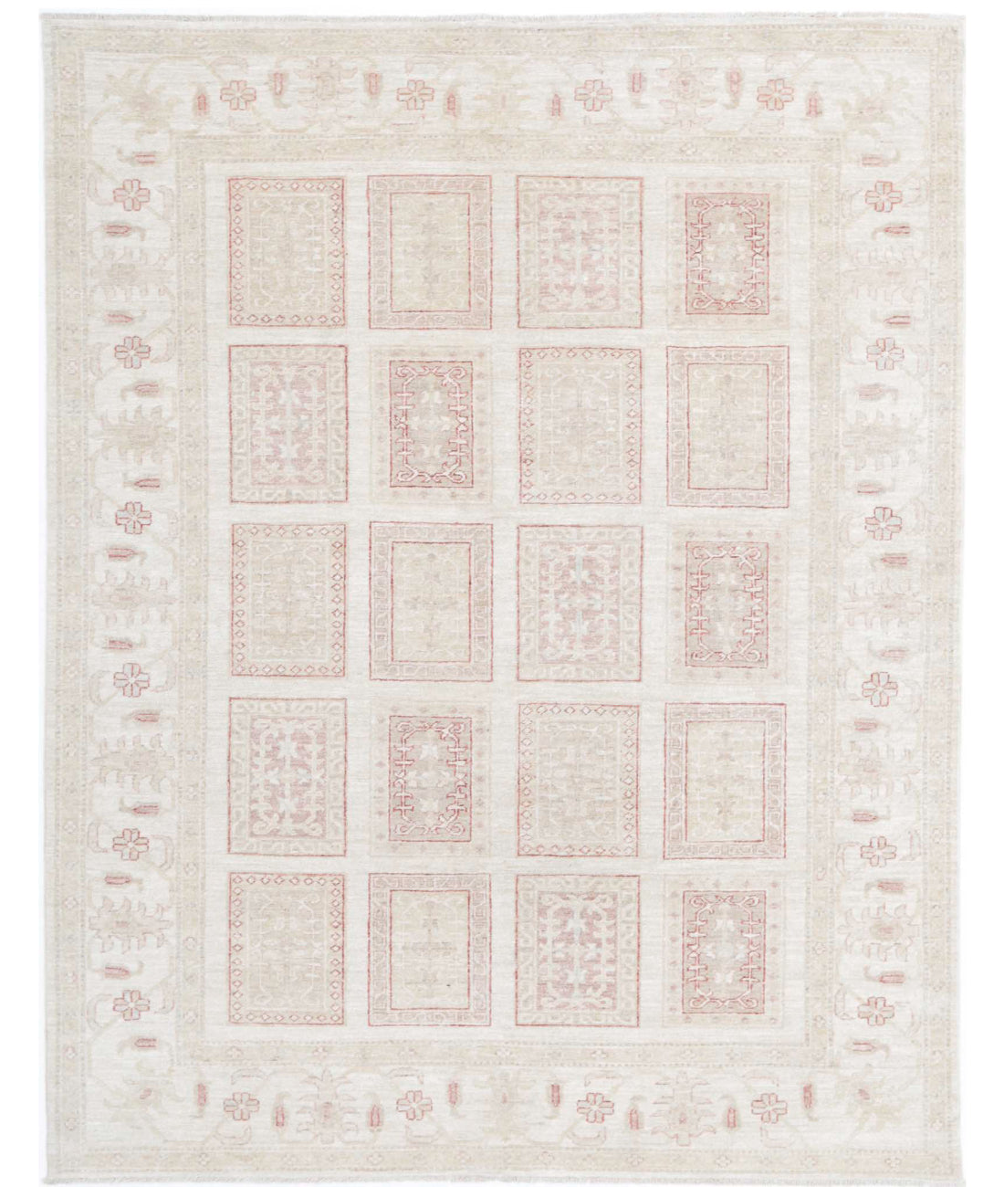 Hand Knotted Serenity Wool Rug - 5&#39;6&#39;&#39; x 7&#39;1&#39;&#39; 5&#39;6&#39;&#39; x 7&#39;1&#39;&#39; (165 X 213) / Ivory / Grey