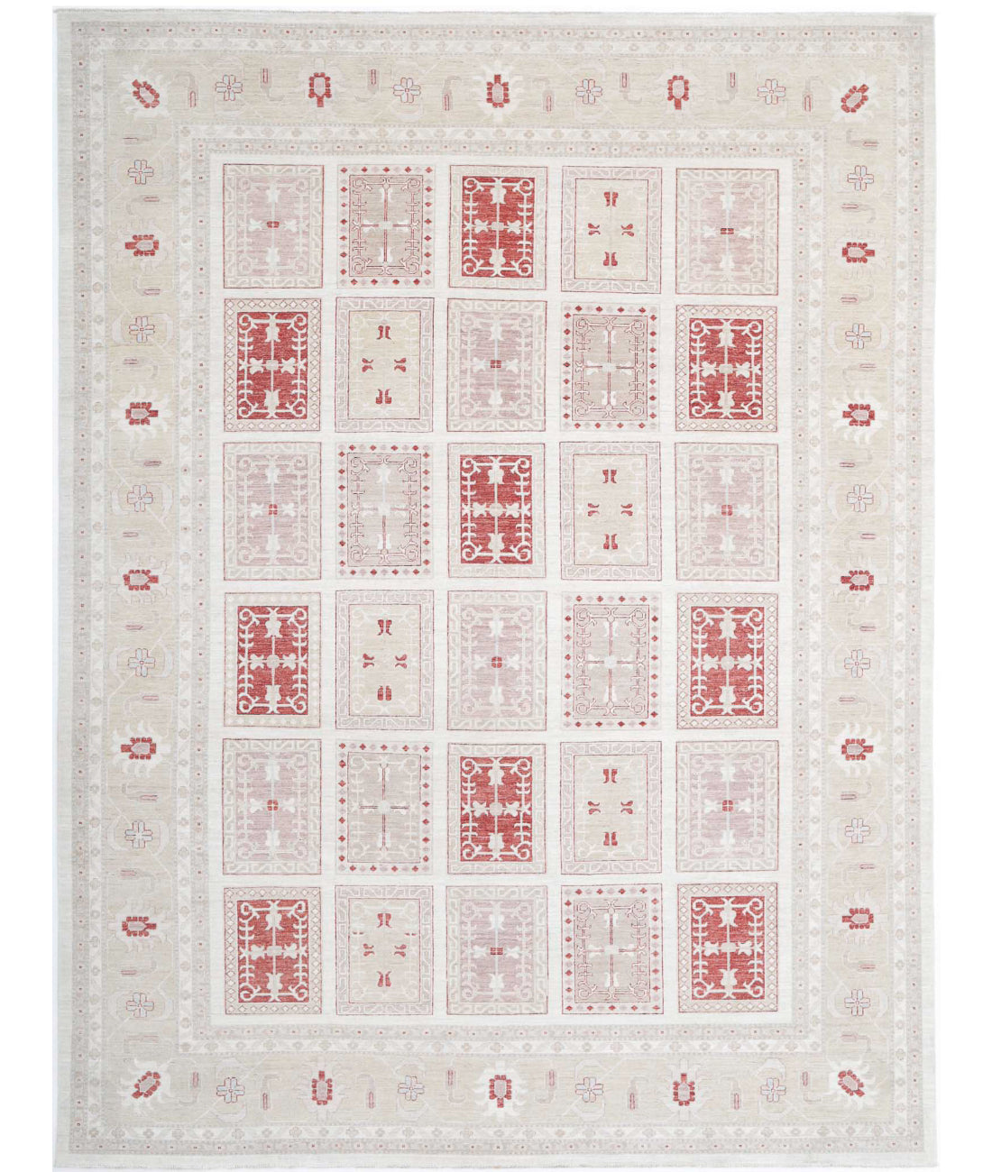 Hand Knotted Serenity Wool Rug - 9&#39;7&#39;&#39; x 12&#39;6&#39;&#39; 9&#39;7&#39;&#39; x 12&#39;6&#39;&#39; (288 X 375) / Ivory / Gold