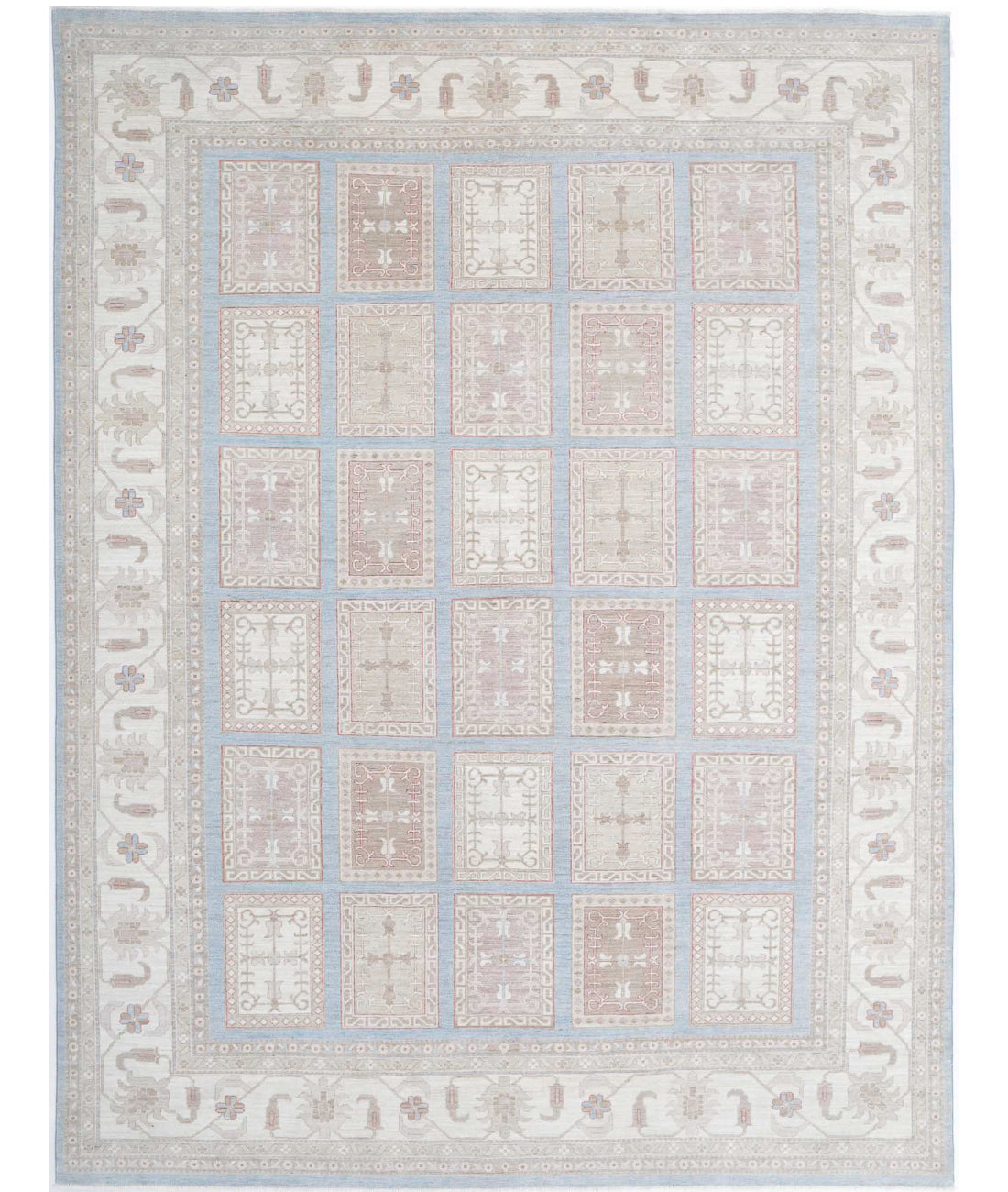 Hand Knotted Serenity Wool Rug - 9&#39;10&#39;&#39; x 13&#39;0&#39;&#39; 9&#39;10&#39;&#39; x 13&#39;0&#39;&#39; (295 X 390) / Blue / Ivory