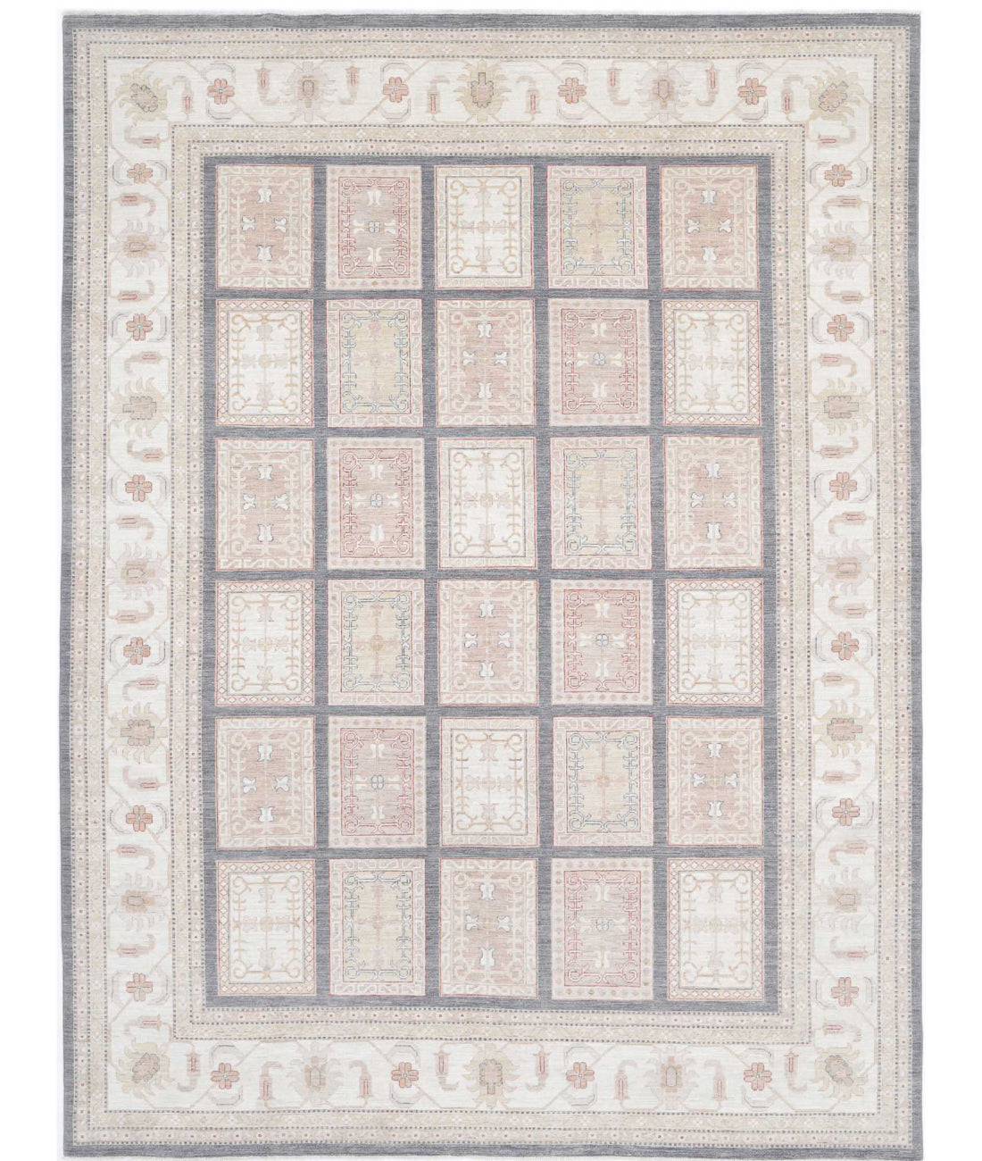 Hand Knotted Serenity Wool Rug - 9&#39;10&#39;&#39; x 12&#39;10&#39;&#39; 9&#39;10&#39;&#39; x 12&#39;10&#39;&#39; (295 X 385) / Grey / Ivory