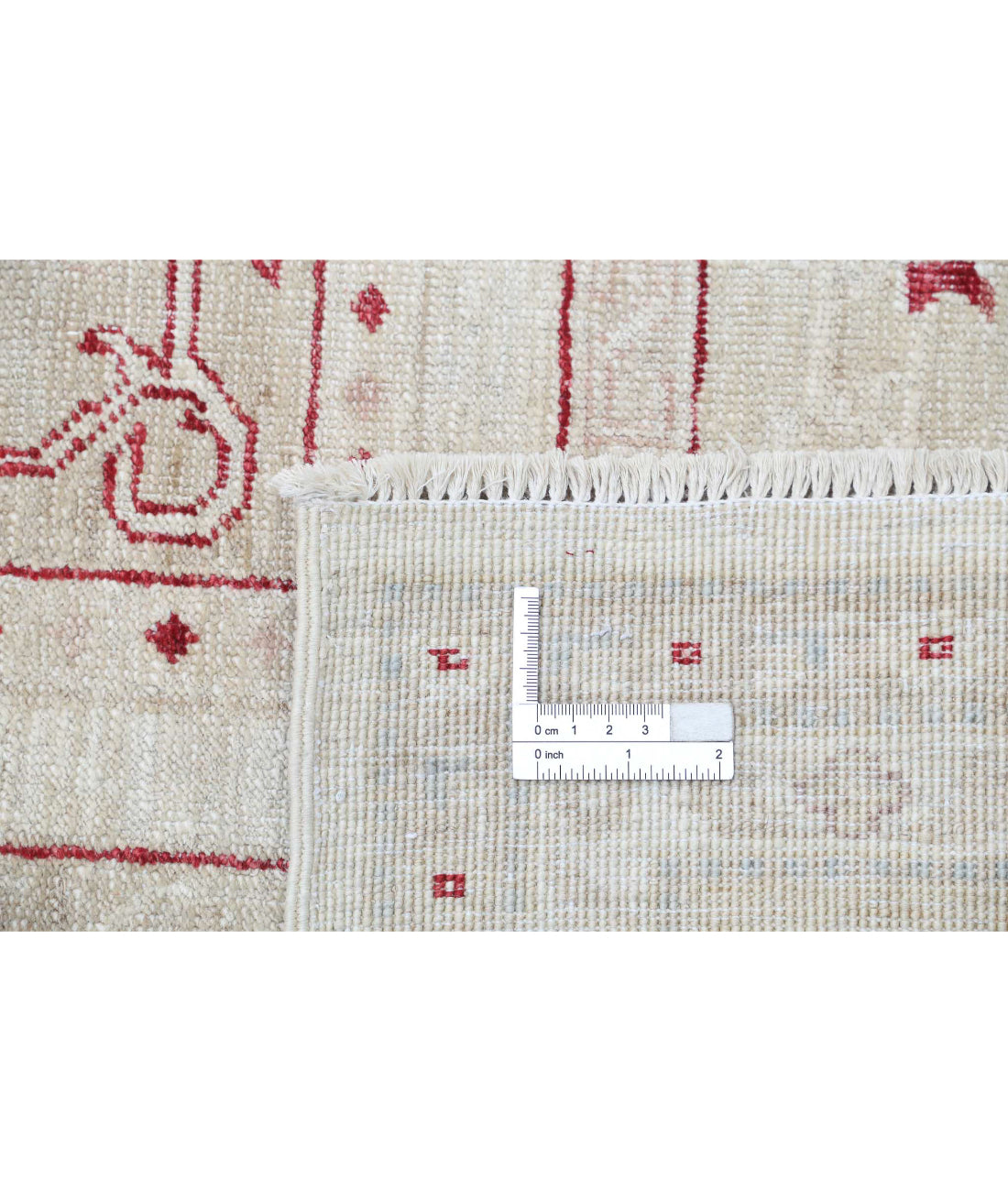 Hand Knotted Serenity Wool Rug - 8'0'' x 11'1'' 8'0'' x 11'1'' (240 X 333) / Ivory / Red
