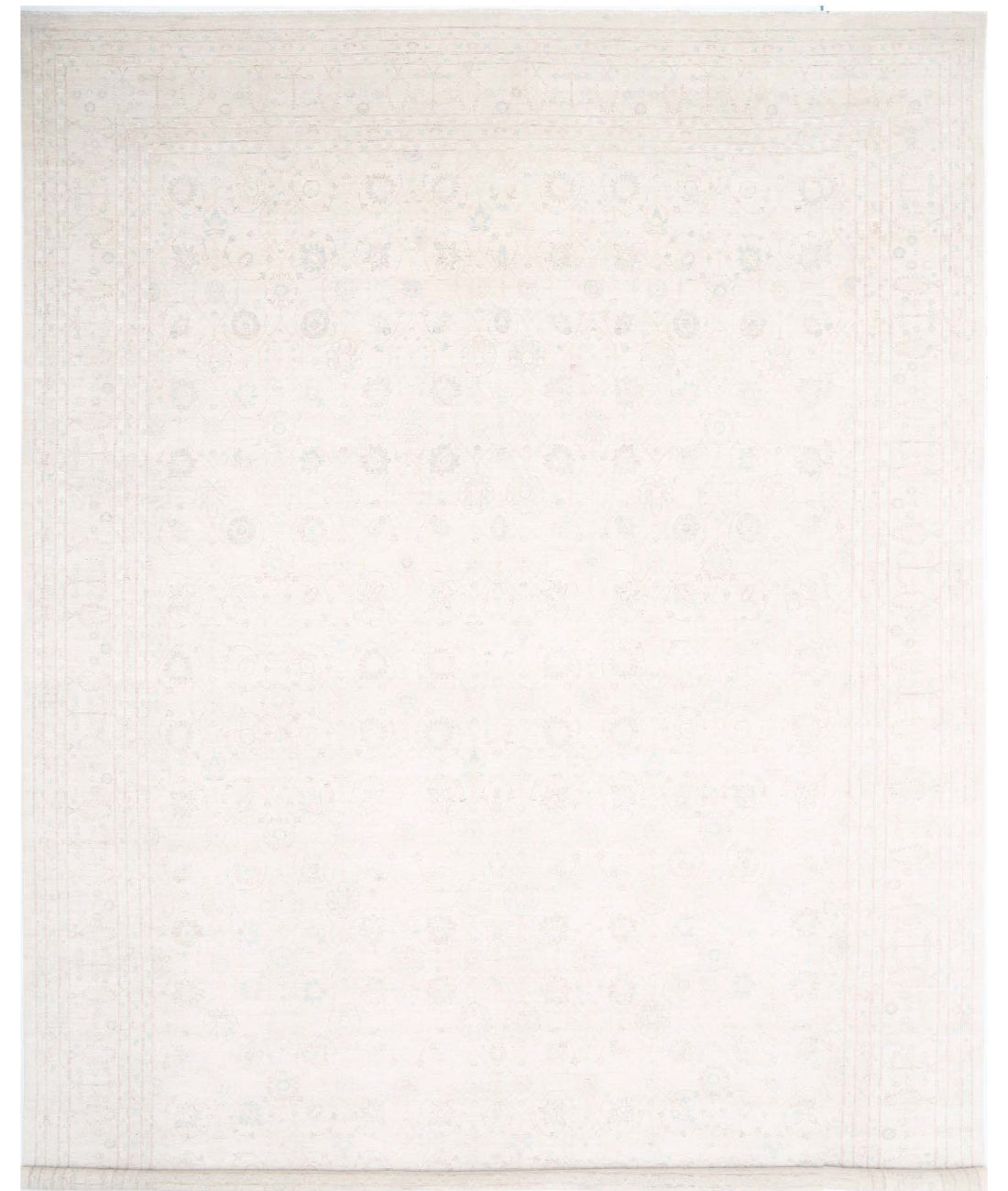Hand Knotted Serenity Wool Rug - 17'0'' x 23'0'' 17'0'' x 23'0'' (510 X 690) / Blue / Ivory