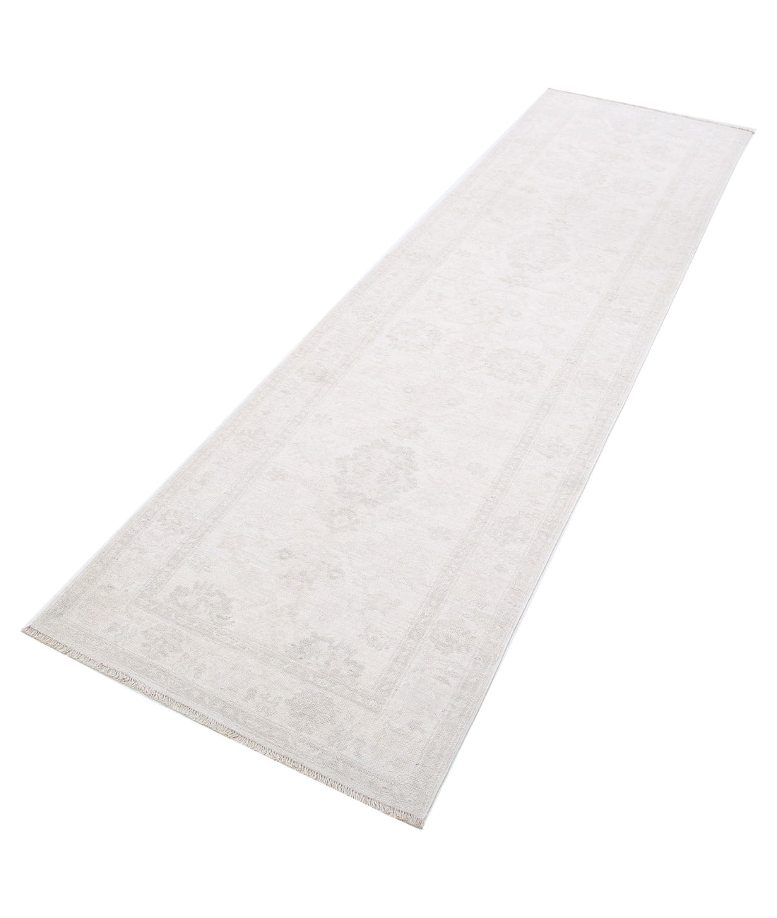 Hand Knotted Serenity Wool Rug - 2'6'' x 9'5'' 2'6'' x 9'5'' (75 X 283) / Ivory / Taupe