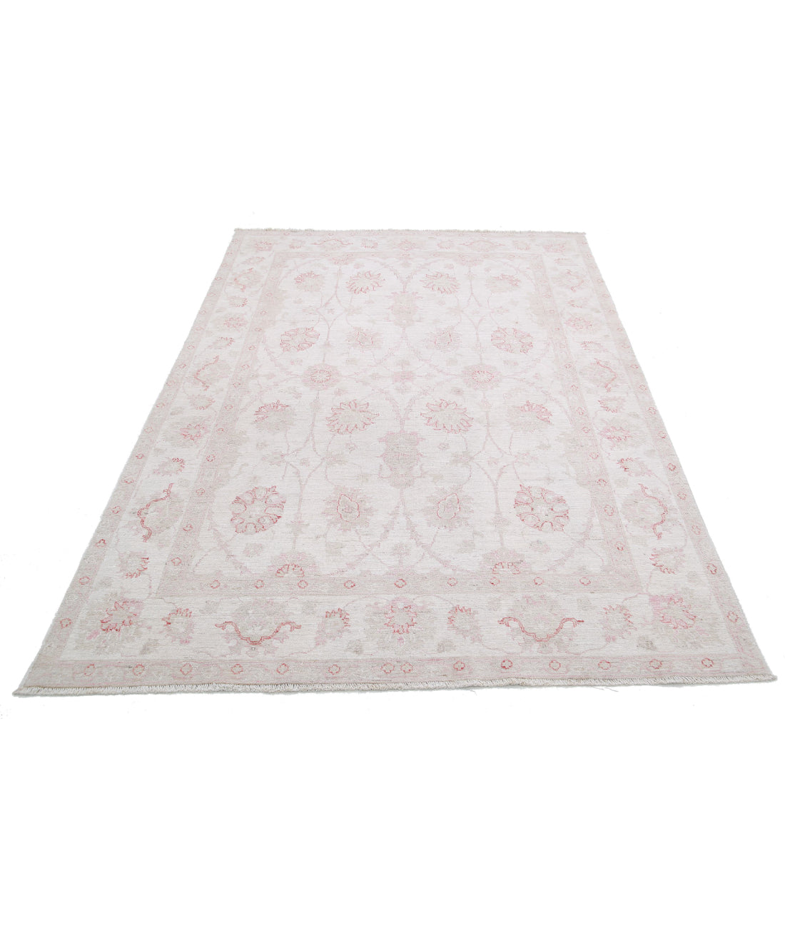 Hand Knotted Serenity Wool Rug - 5'4'' x 7'7'' 5'4'' x 7'7'' (160 X 228) / Ivory / Ivory