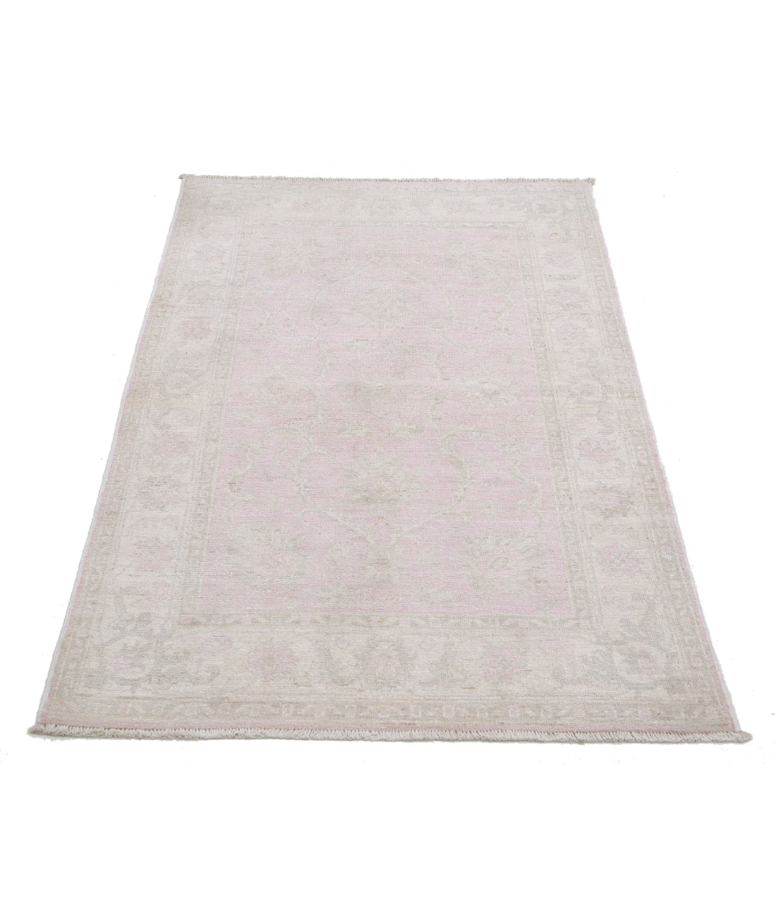Hand Knotted Serenity Wool Rug - 3'0'' x 4'7'' 3'0'' x 4'7'' (90 X 138) / Pink / Ivory
