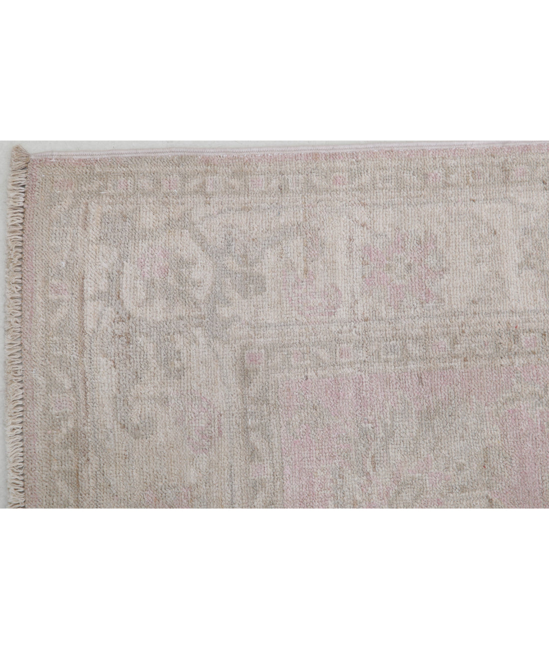 Hand Knotted Serenity Wool Rug - 3'0'' x 4'7'' 3'0'' x 4'7'' (90 X 138) / Pink / Ivory