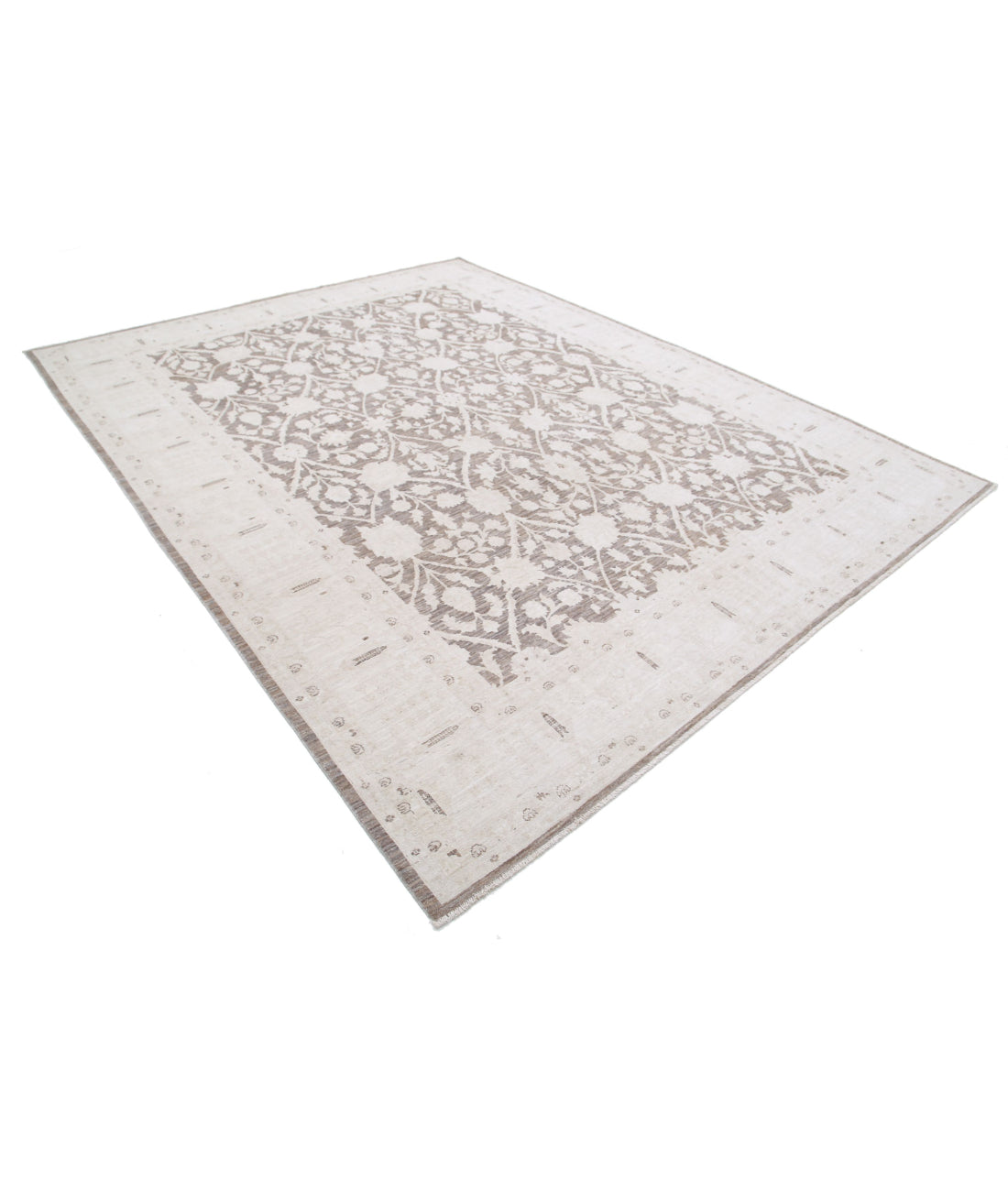 Hand Knotted Serenity Wool Rug - 8'9'' x 11'0'' 8'9'' x 11'0'' (263 X 330) / Brown / Ivory