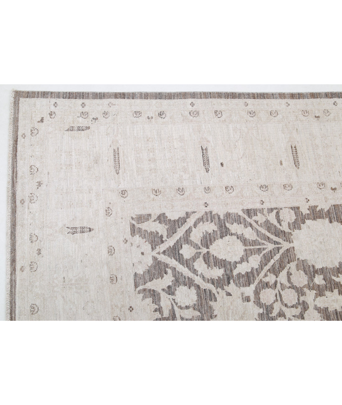 Hand Knotted Serenity Wool Rug - 8'9'' x 11'0'' 8'9'' x 11'0'' (263 X 330) / Brown / Ivory