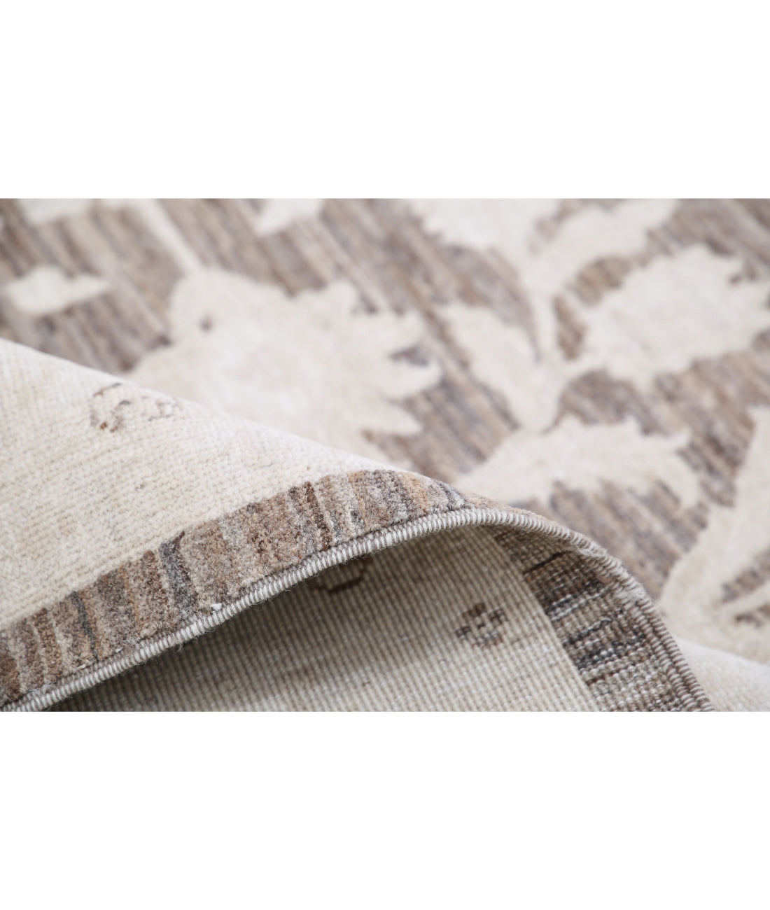 Hand Knotted Serenity Wool Rug - 8'9'' x 11'0'' 8'9'' x 11'0'' (263 X 330) / Brown / Ivory