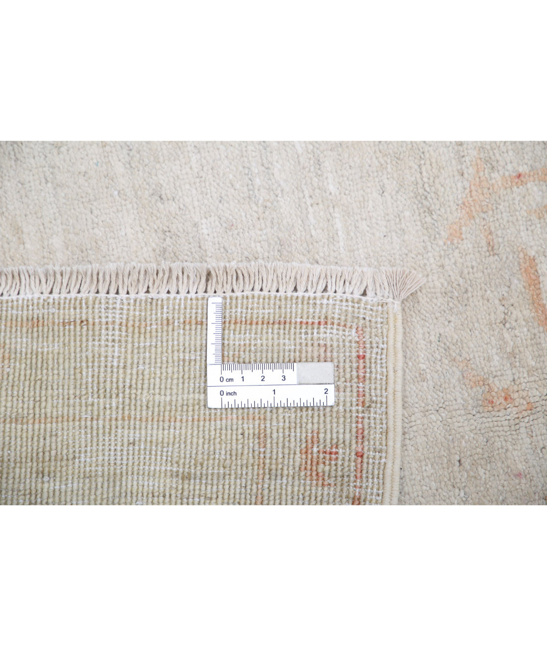 Hand Knotted Serenity Wool Rug - 5'10'' x 16'3'' 5'10'' x 16'3'' (175 X 488) / Ivory / Orange