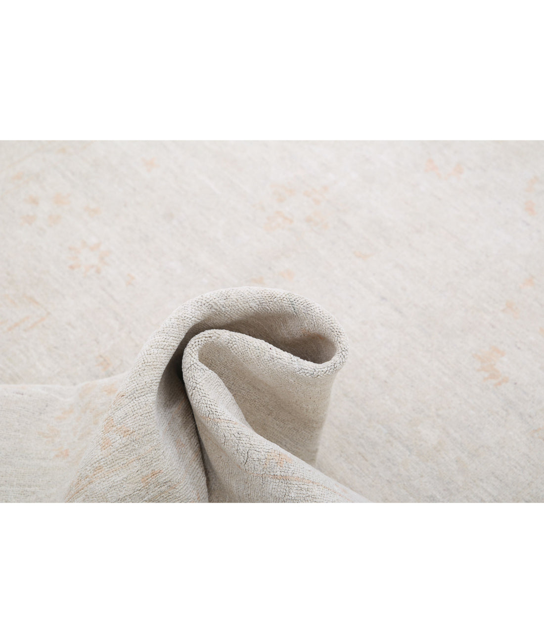 Hand Knotted Serenity Wool Rug - 5'10'' x 16'3'' 5'10'' x 16'3'' (175 X 488) / Ivory / Orange