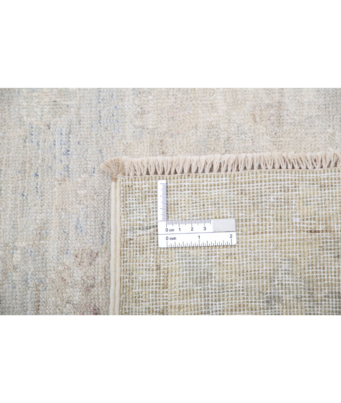 Hand Knotted Serenity Wool Rug - 3'11'' x 14'2'' 3'11'' x 14'2'' (118 X 425) / Grey / Ivory