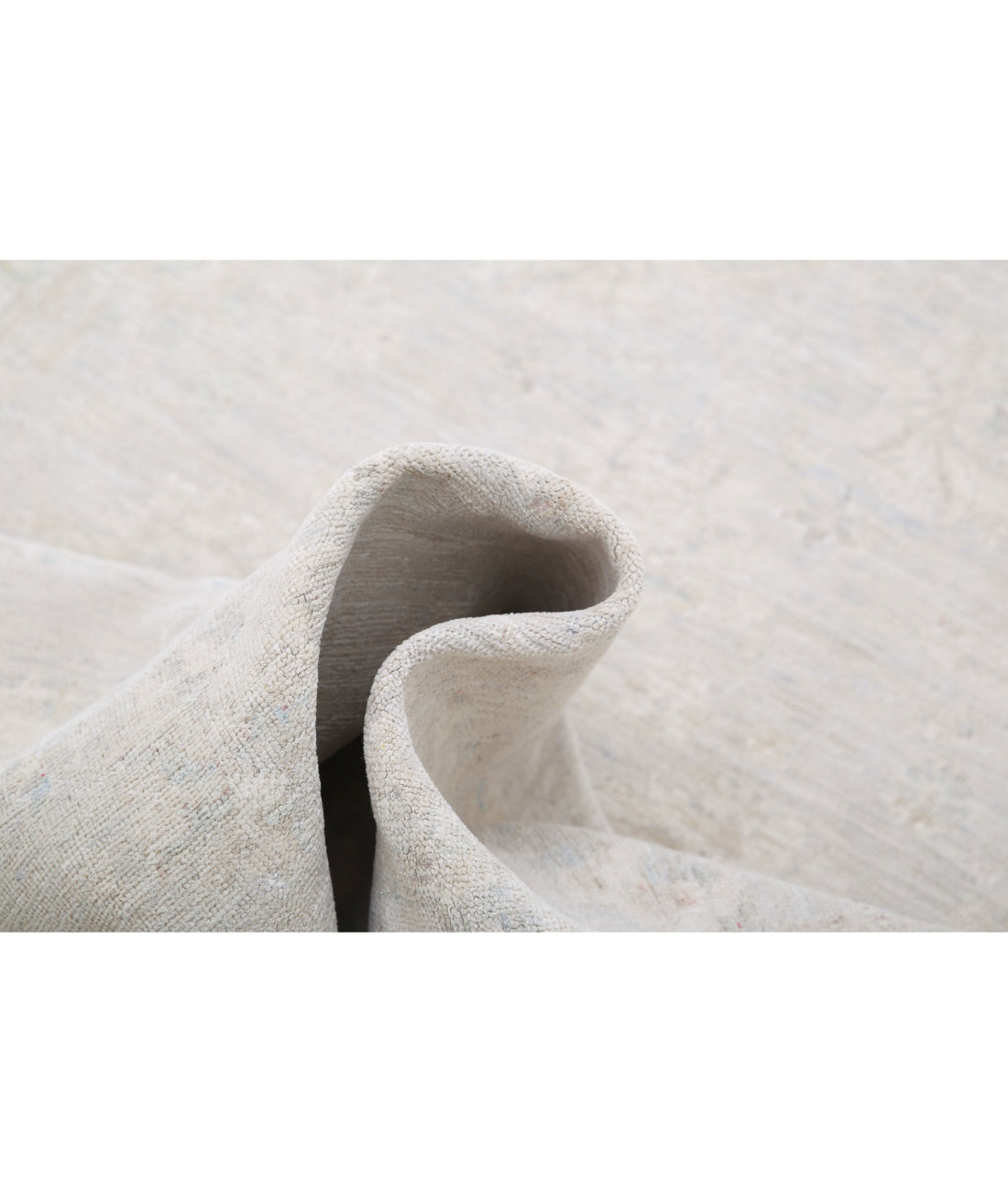 Hand Knotted Serenity Wool Rug - 3'11'' x 14'2'' 3'11'' x 14'2'' (118 X 425) / Grey / Ivory