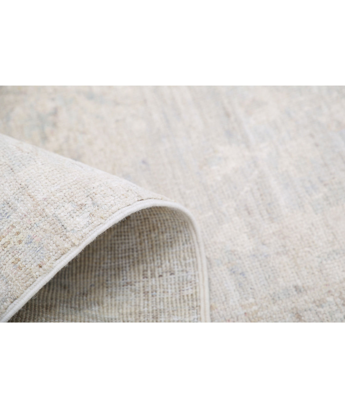 Hand Knotted Serenity Wool Rug - 3'11'' x 14'2'' 3'11'' x 14'2'' (118 X 425) / Grey / Ivory