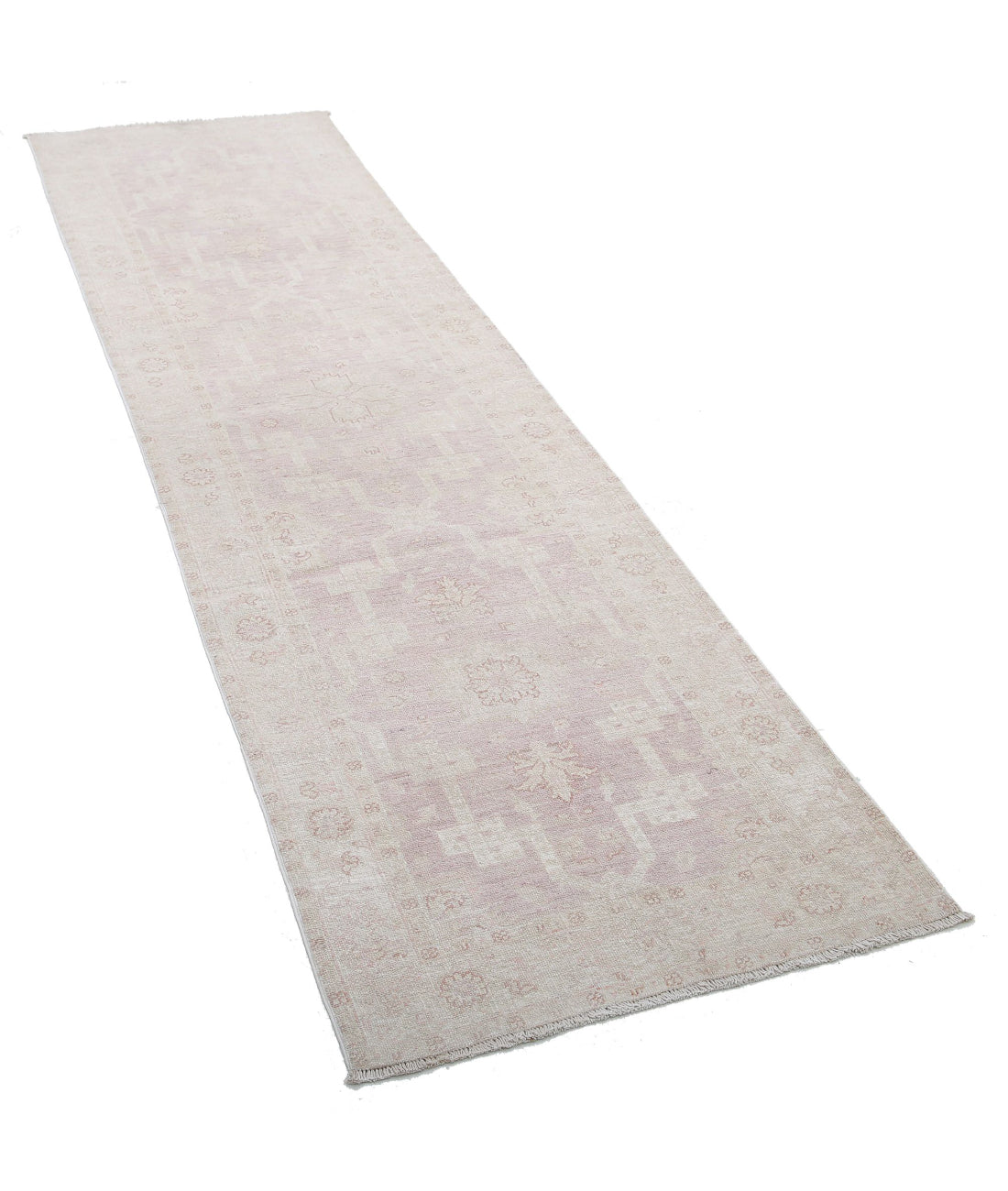 Hand Knotted Serenity Wool Rug - 2'6'' x 8'11'' 2'6'' x 8'11'' (75 X 268) / Pink / Ivory