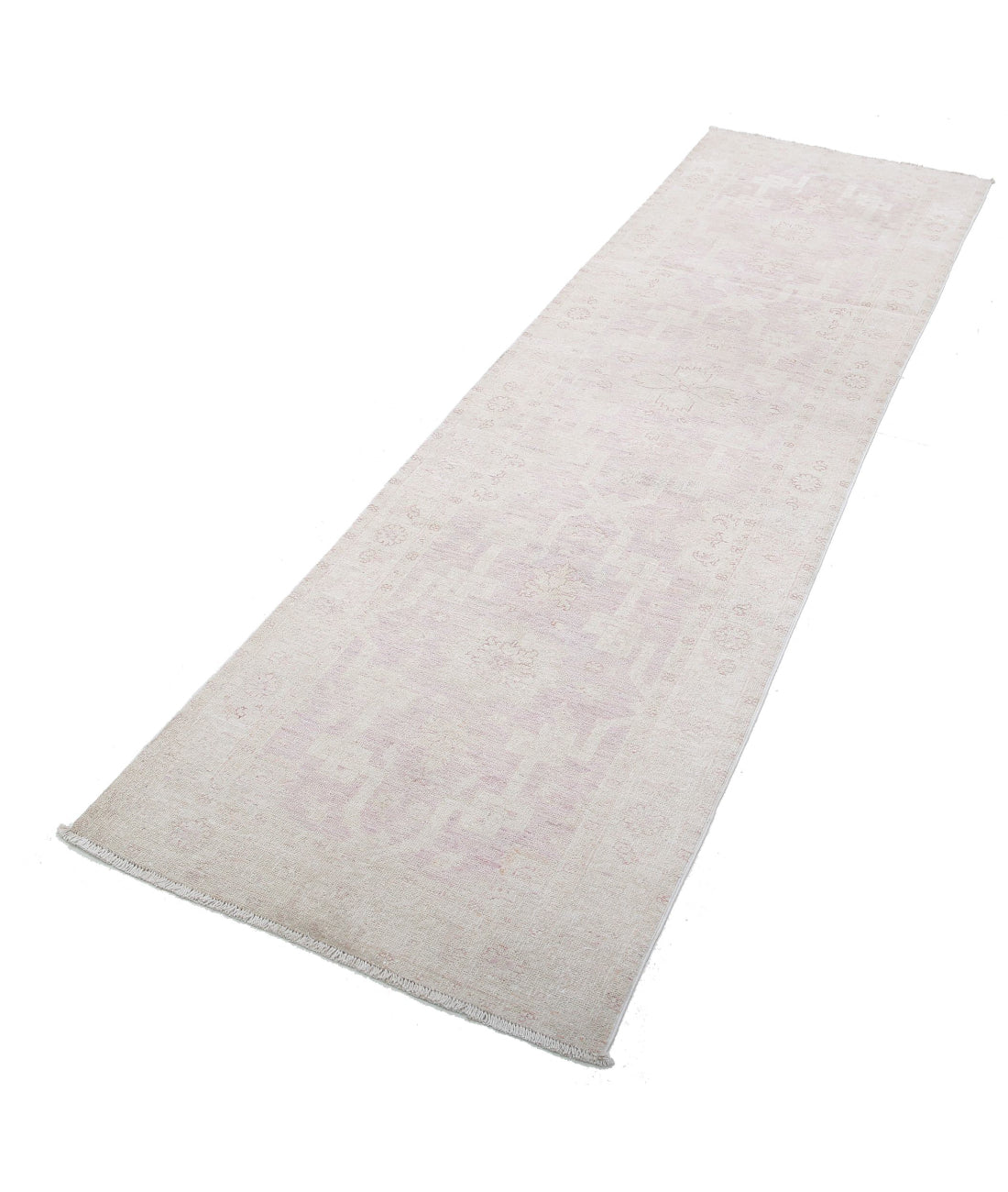 Hand Knotted Serenity Wool Rug - 2'6'' x 8'11'' 2'6'' x 8'11'' (75 X 268) / Pink / Ivory