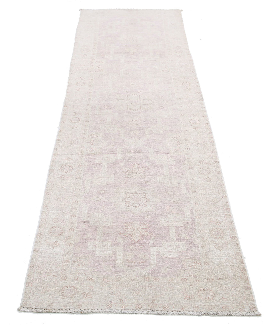 Hand Knotted Serenity Wool Rug - 2'6'' x 8'11'' 2'6'' x 8'11'' (75 X 268) / Pink / Ivory