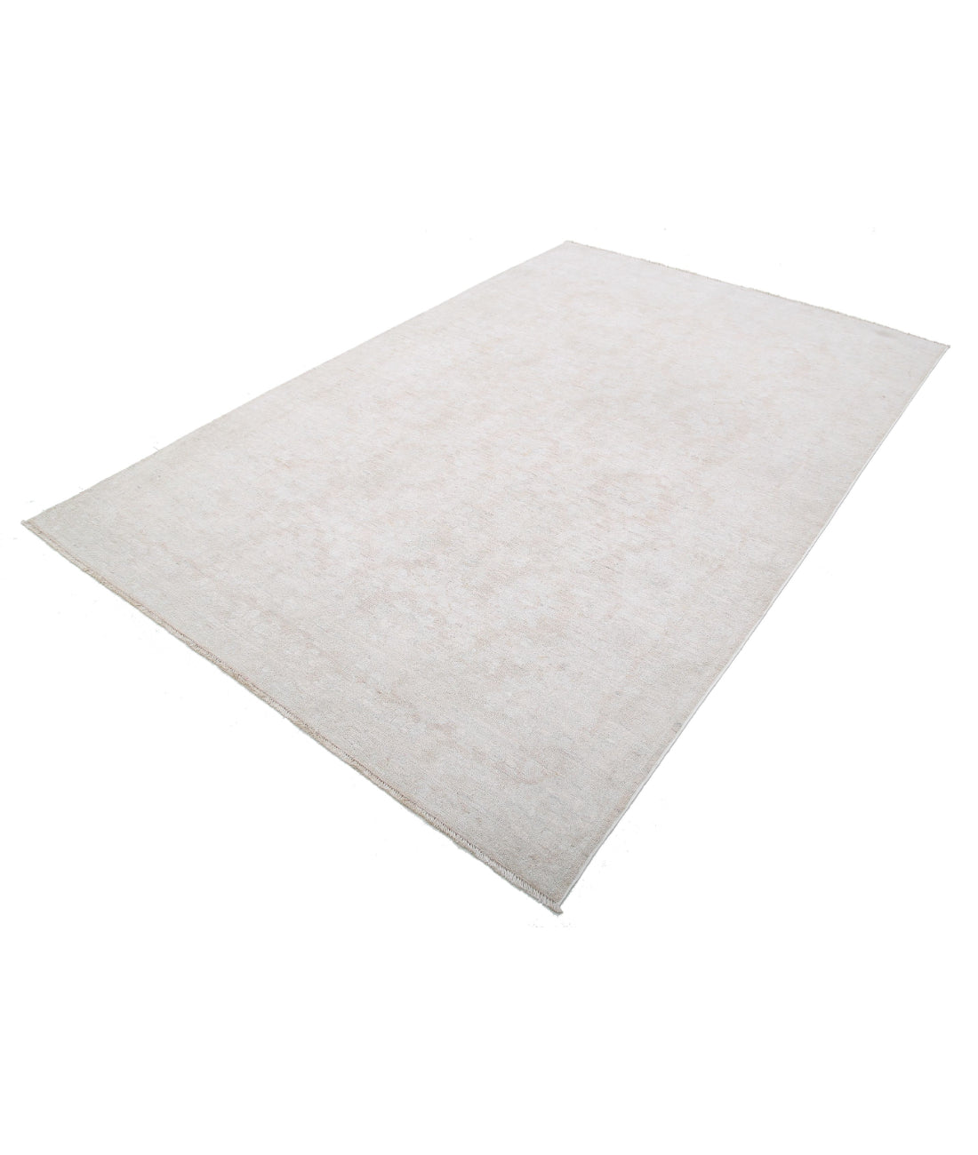 Hand Knotted Serenity Wool Rug - 5'10'' x 8'10'' 5'10'' x 8'10'' (175 X 265) / Grey / Ivory