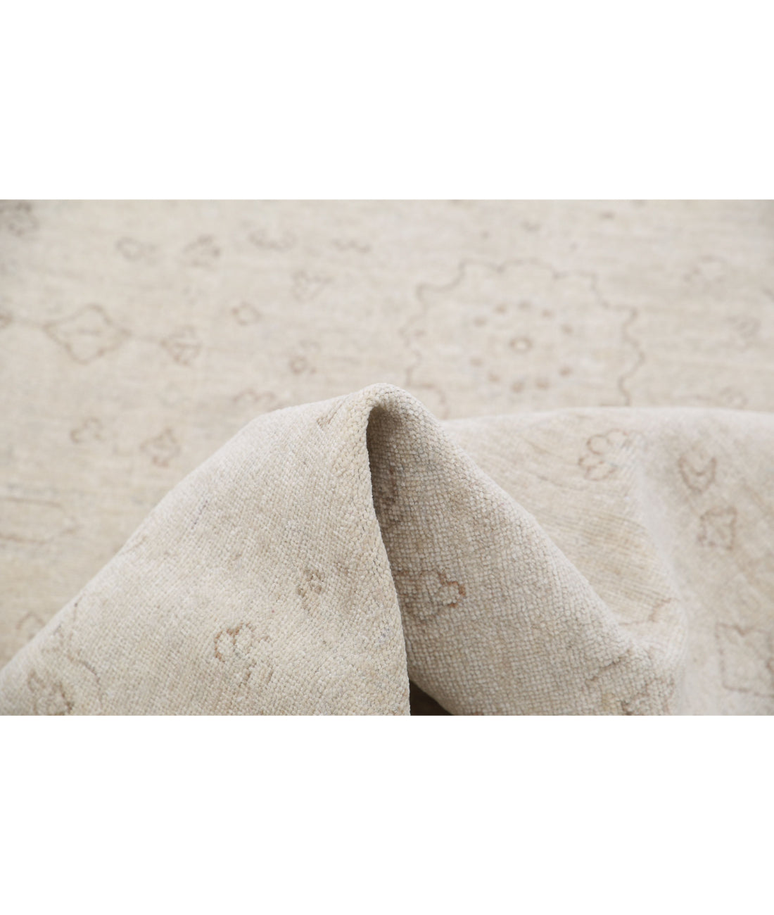 Hand Knotted Serenity Wool Rug - 2'7'' x 10'7'' 2'7'' x 10'7'' (78 X 318) / Ivory / Brown