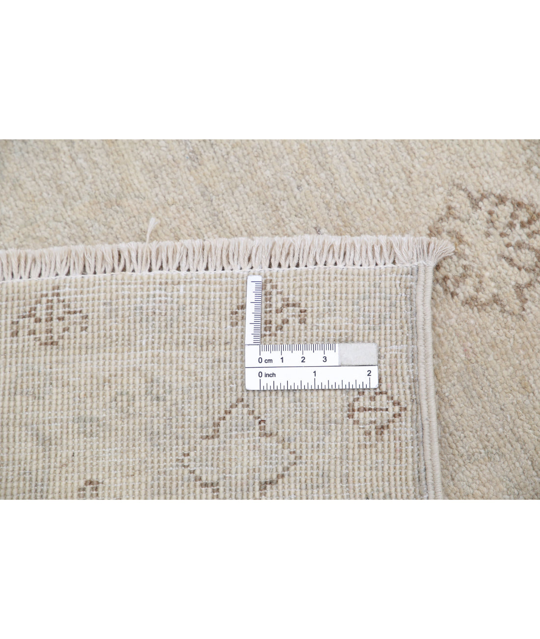 Hand Knotted Serenity Wool Rug - 2'7'' x 10'7'' 2'7'' x 10'7'' (78 X 318) / Ivory / Brown