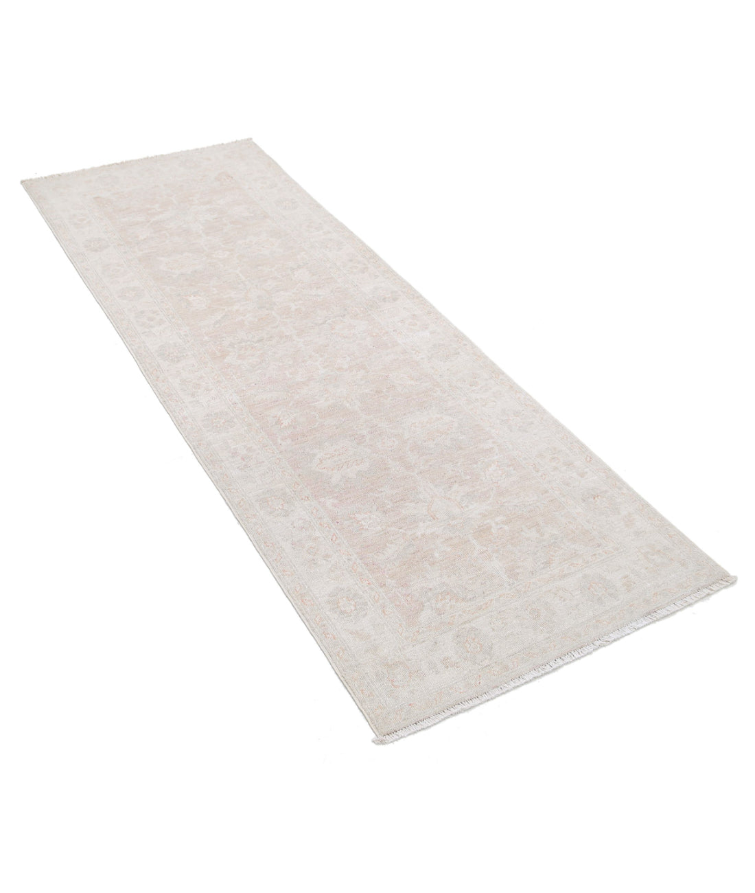Hand Knotted Serenity Wool Rug - 2'6'' x 6'8'' 2'6'' x 6'8'' (75 X 200) / Taupe / Ivory