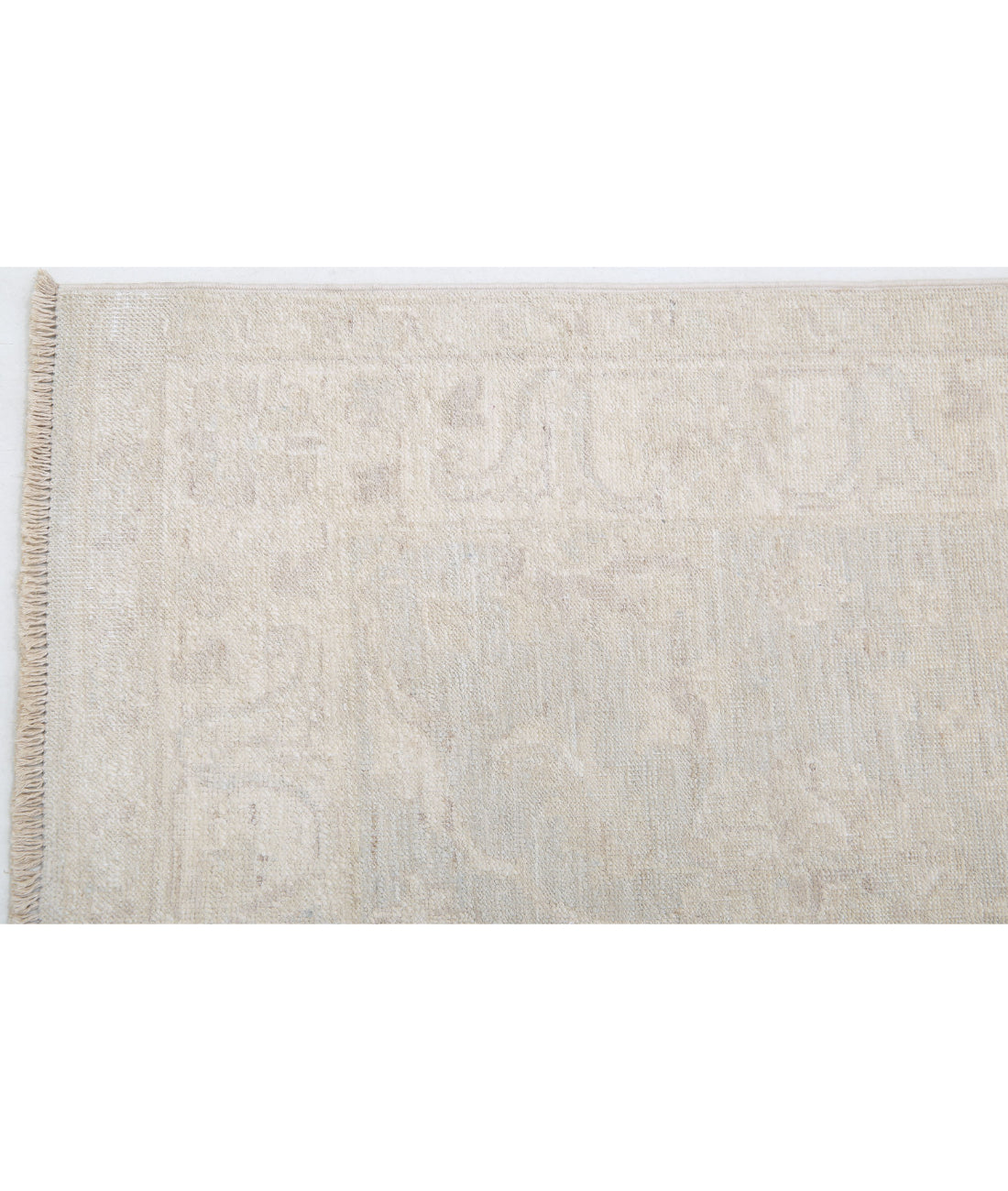 Hand Knotted Serenity Wool Rug - 2'7'' x 8'5'' 2'7'' x 8'5'' (78 X 253) / Grey / Ivory