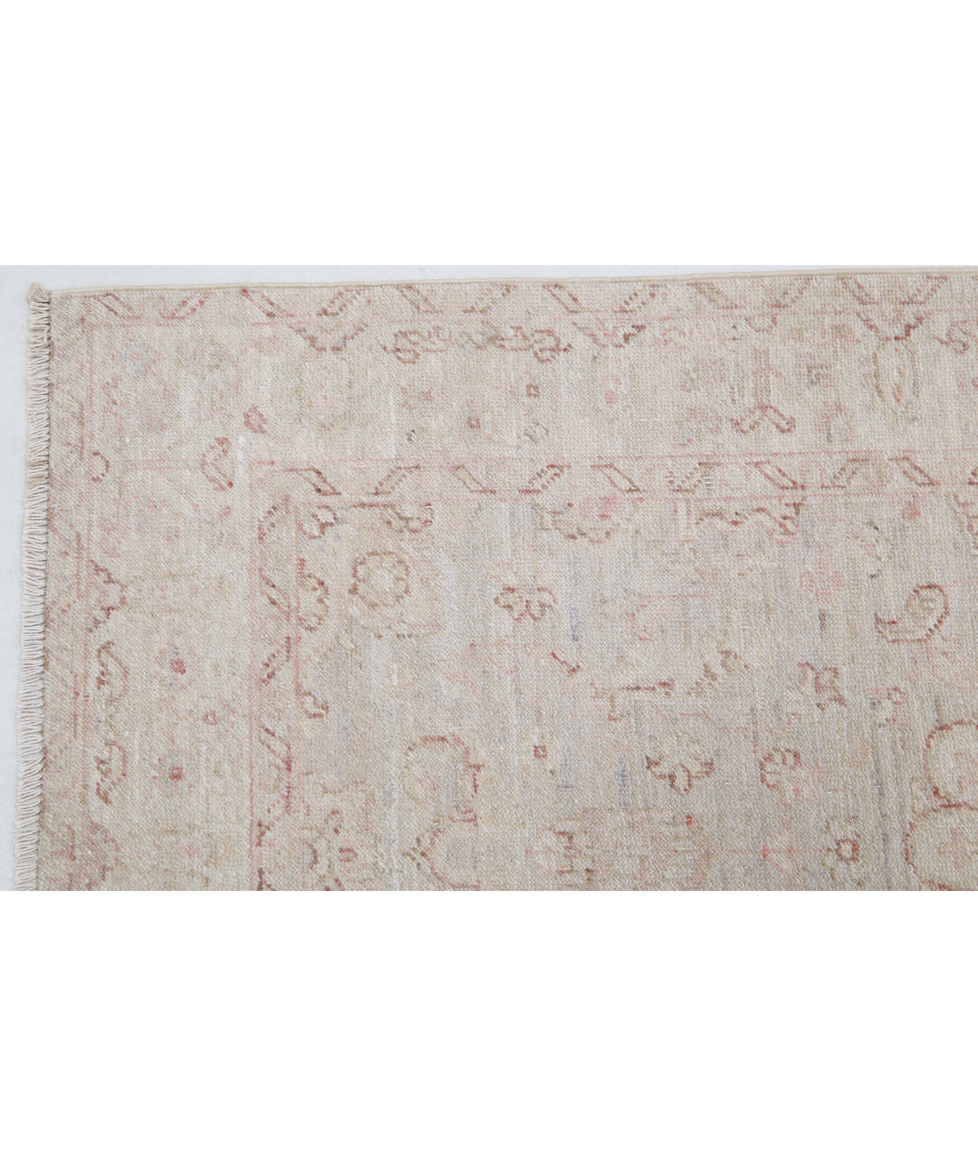 Hand Knotted Serenity Wool Rug - 2'6'' x 10'1'' 2'6'' x 10'1'' (75 X 303) / Grey / Ivory