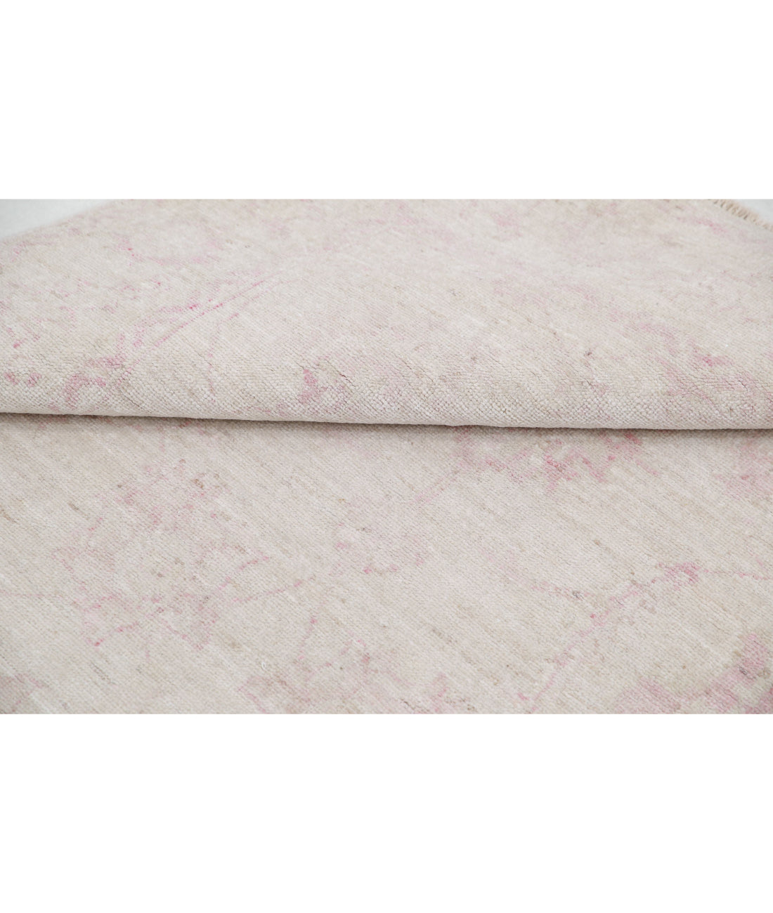 Hand Knotted Serenity Wool Rug - 3'10'' x 5'9'' 3'10'' x 5'9'' (115 X 173) / Ivory / Pink