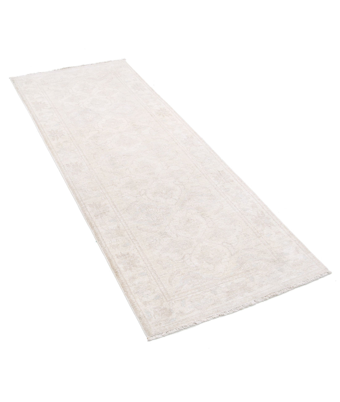 Hand Knotted Serenity Wool Rug - 2'5'' x 6'3'' 2'5'' x 6'3'' (73 X 188) / Ivory / Taupe