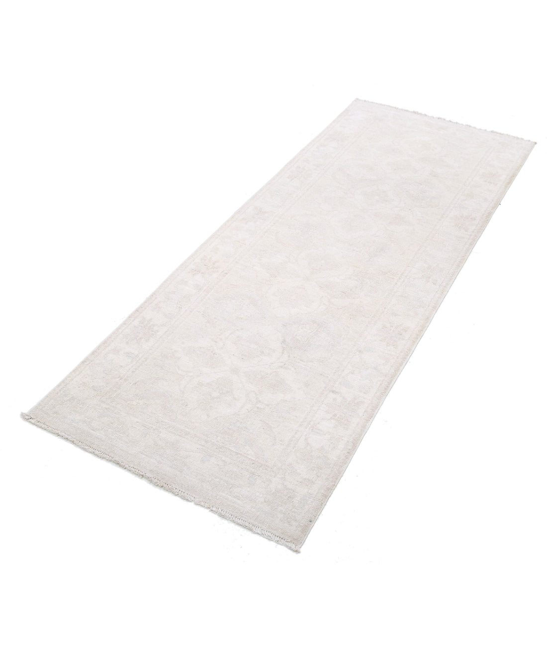 Hand Knotted Serenity Wool Rug - 2'5'' x 6'3'' 2'5'' x 6'3'' (73 X 188) / Ivory / Taupe