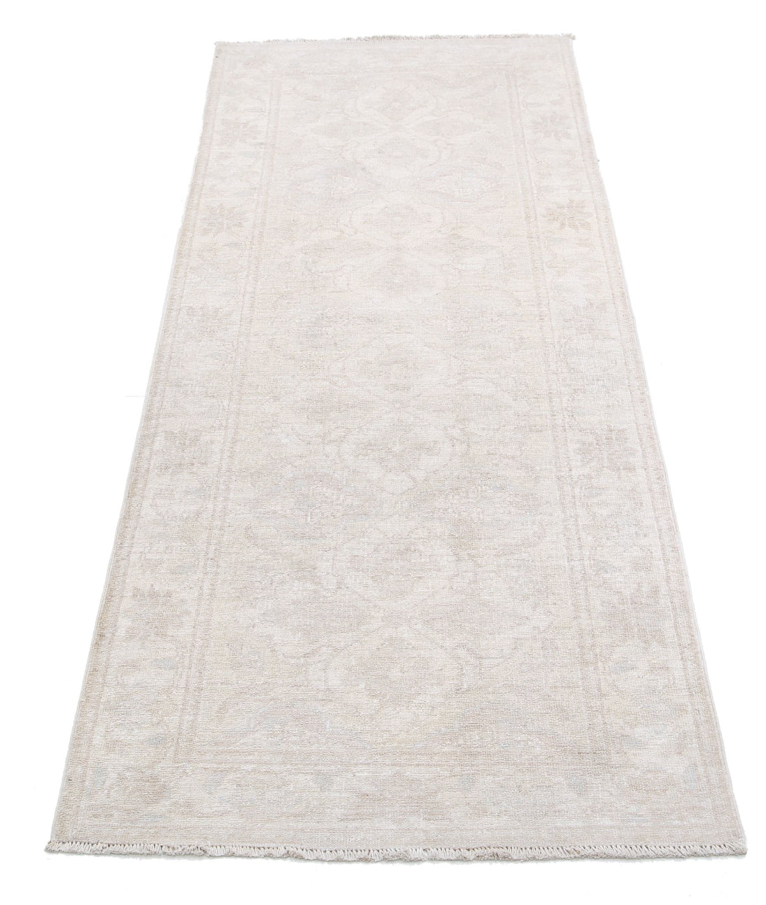 Hand Knotted Serenity Wool Rug - 2'5'' x 6'3'' 2'5'' x 6'3'' (73 X 188) / Ivory / Taupe