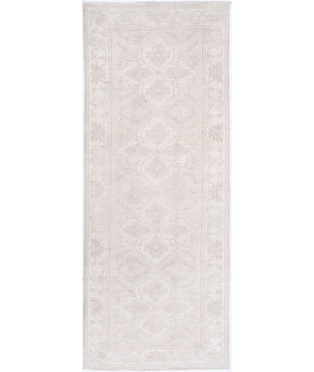 Hand Knotted Serenity Wool Rug - 2'5'' x 6'3'' 2'5'' x 6'3'' (73 X 188) / Ivory / Taupe