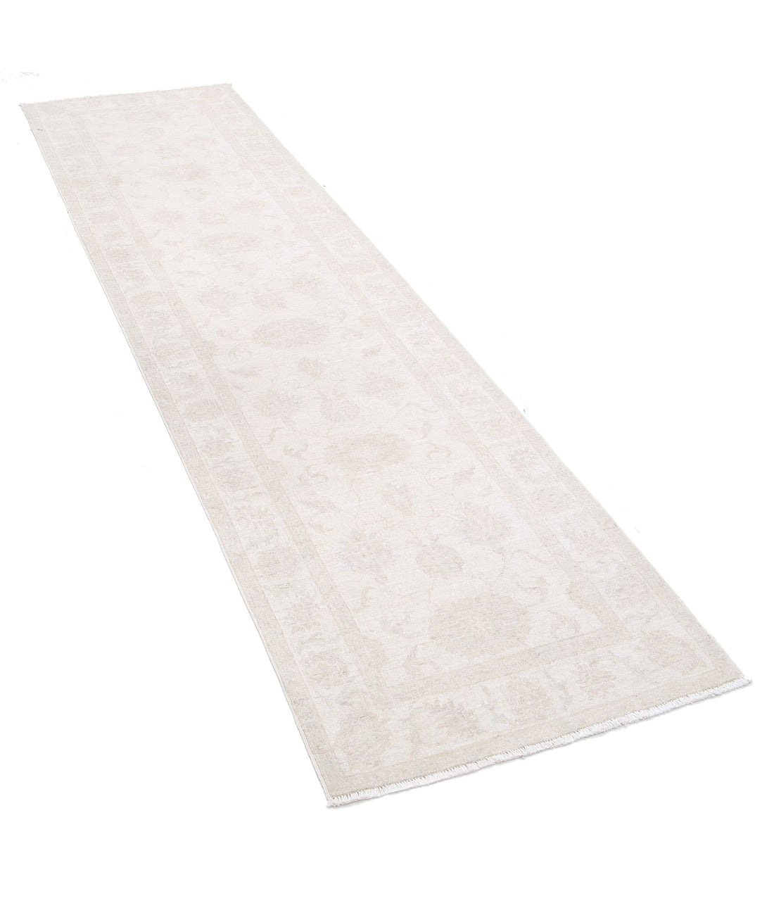 Hand Knotted Serenity Wool Rug - 2'6'' x 9'7'' 2'6'' x 9'7'' (75 X 288) / Ivory / Taupe