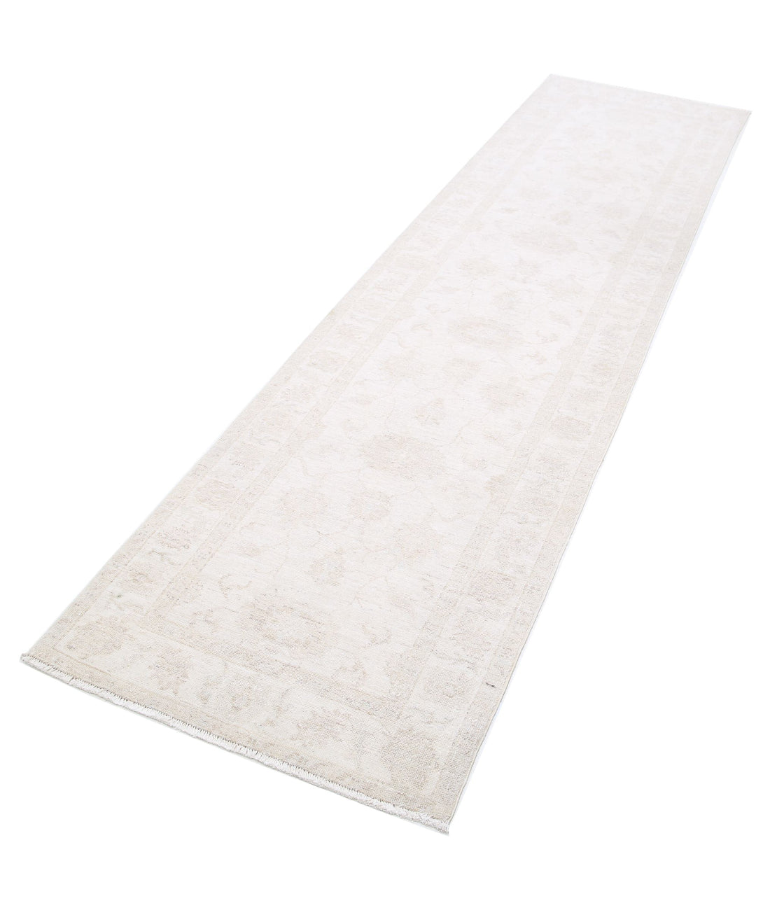 Hand Knotted Serenity Wool Rug - 2'6'' x 9'7'' 2'6'' x 9'7'' (75 X 288) / Ivory / Taupe