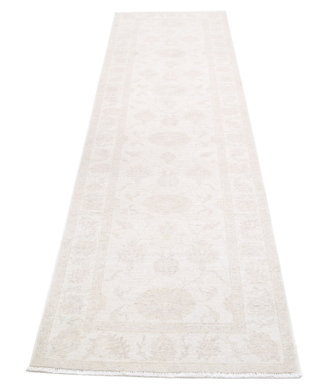 Hand Knotted Serenity Wool Rug - 2'6'' x 9'7'' 2'6'' x 9'7'' (75 X 288) / Ivory / Taupe